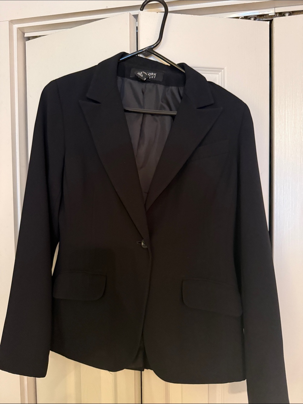 New York & Company Black Single-Button Women's Blazer